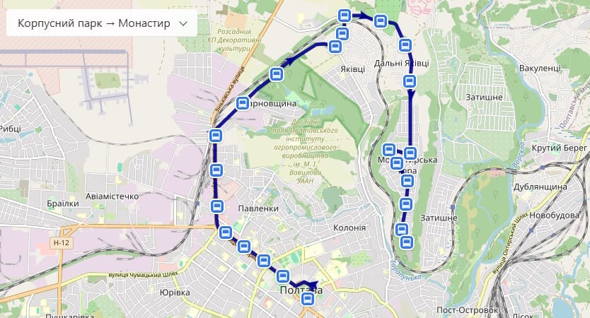 Автобус № 38 Полтава