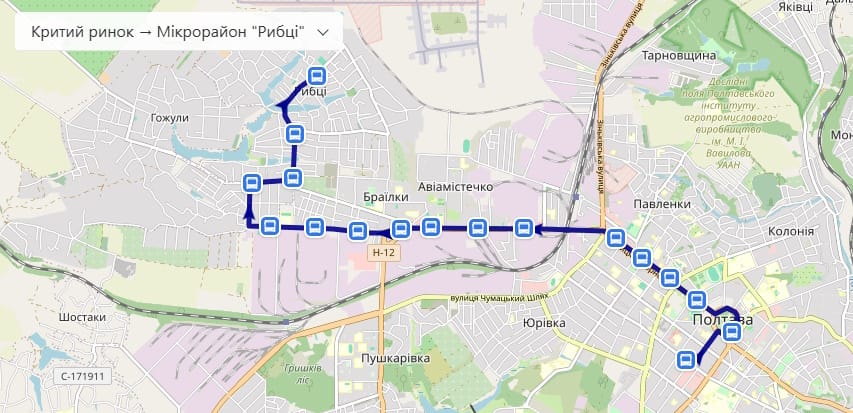 Автобус № 40 Полтава
