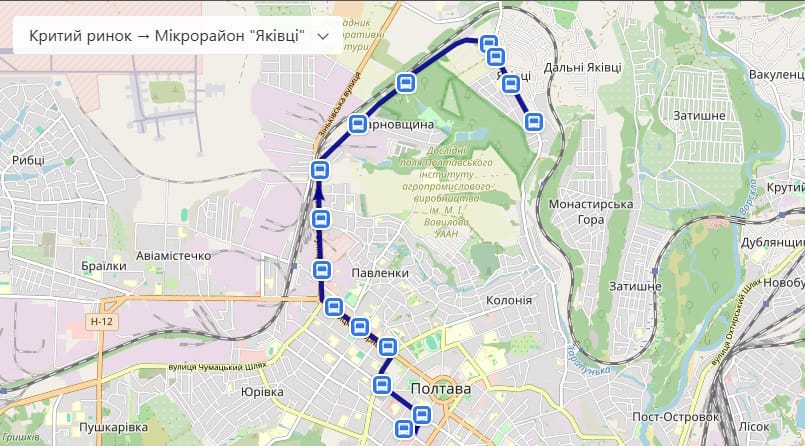 Автобус № 55 Полтава