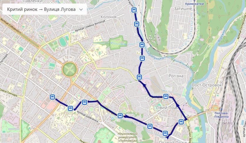 Автобус № 58 Полтава