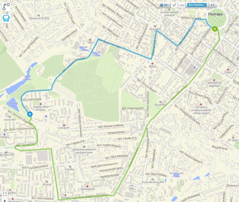 Маршрутка № 43 Полтава