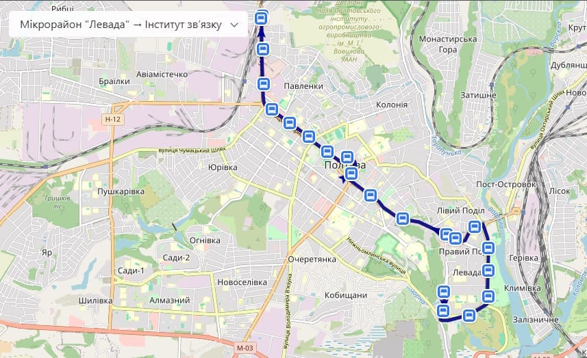 Тролейбус № 12 Полтава