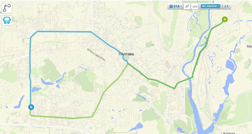 Маршрутка № 61А Полтава