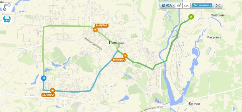 Маршрутка № 62А Полтава