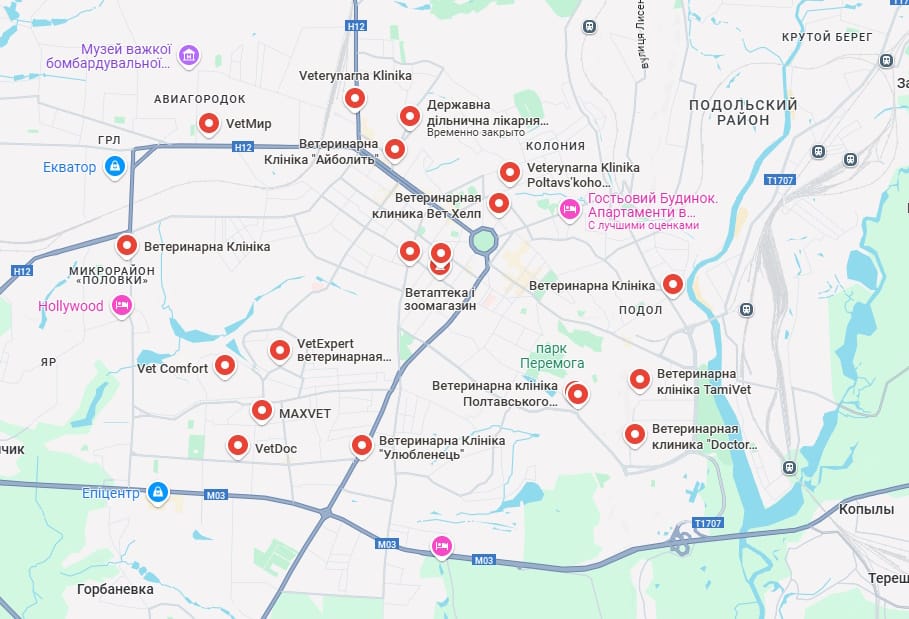 Ветеринарні клініки