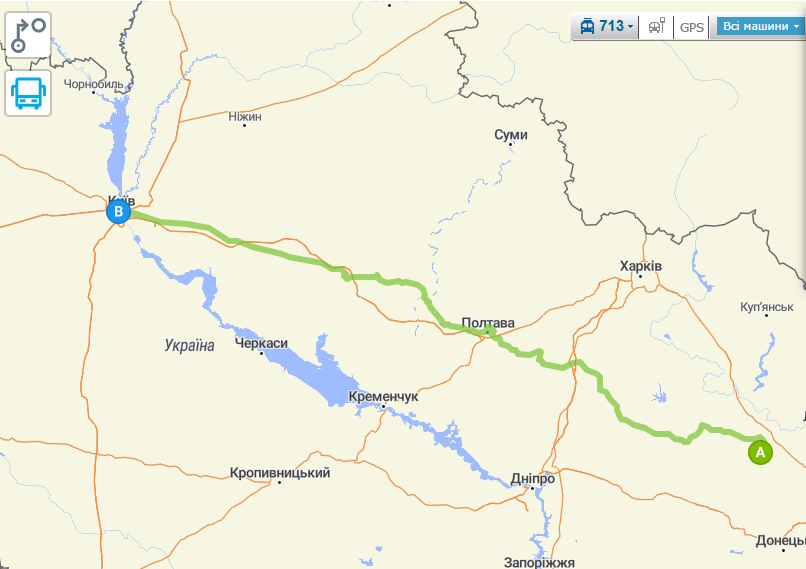 Потяг Київ — Полтава