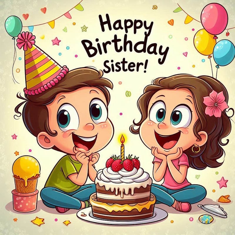 привітання з днем ​​народження сестрі