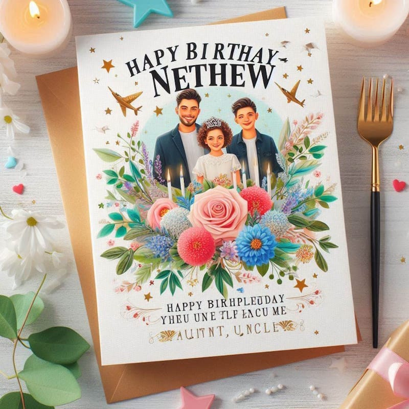 з днем народження племіннику від тітки, дядька