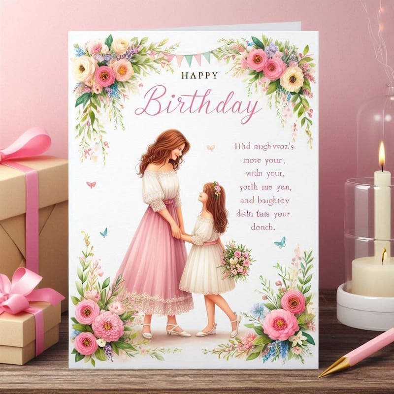 привітання мамі з днем народження доньці