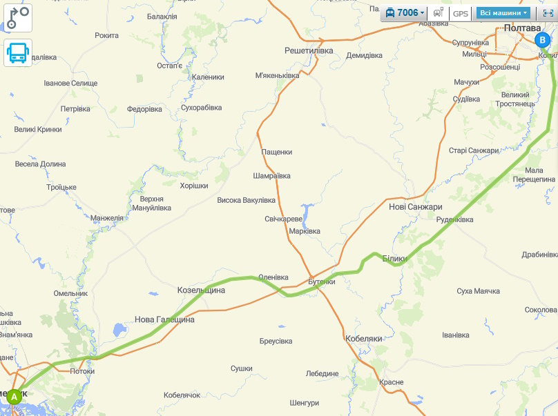 поїзд кременчук полтава