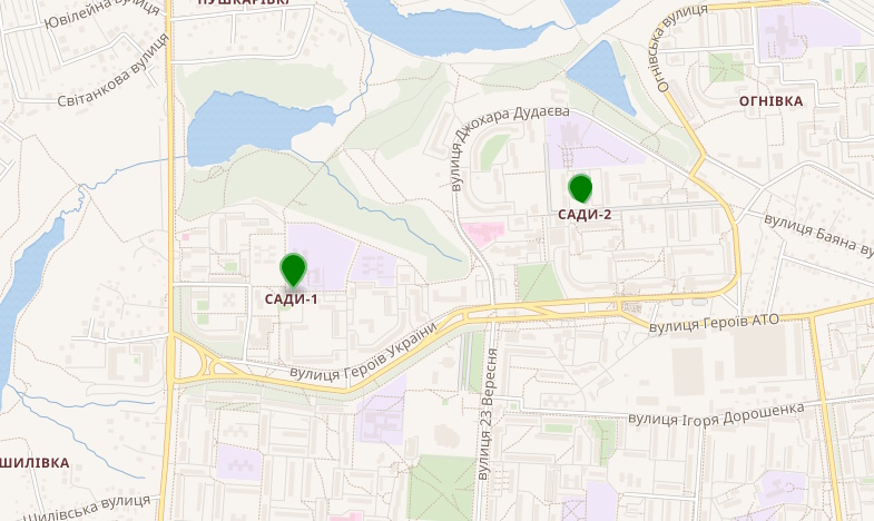 мікрорайон Сади-1, Сади-2 у Полтаві