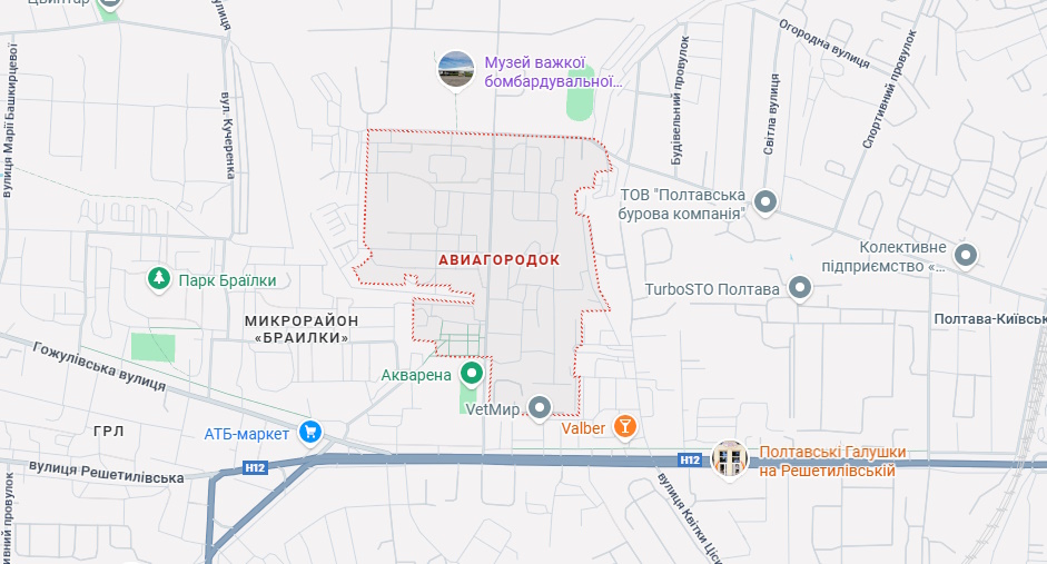 мікрорайон Авіамістечко у Полтаві