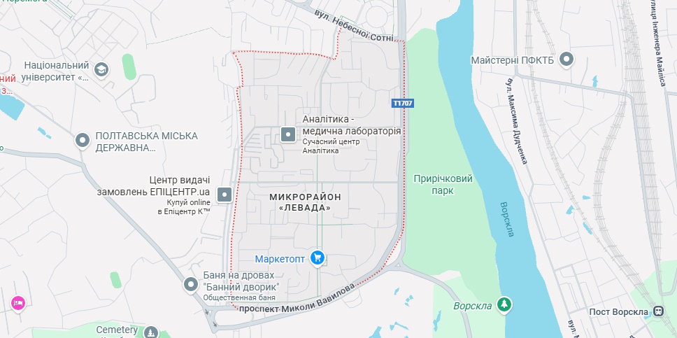 мікрорайон Левада у Полтаві