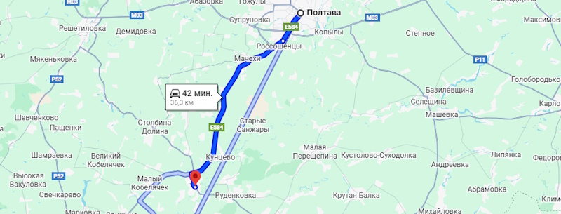 Автобус Полтава - Нові Санжари