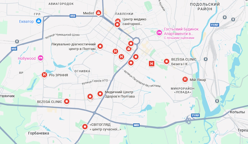 Офтальмолог у Полтаві